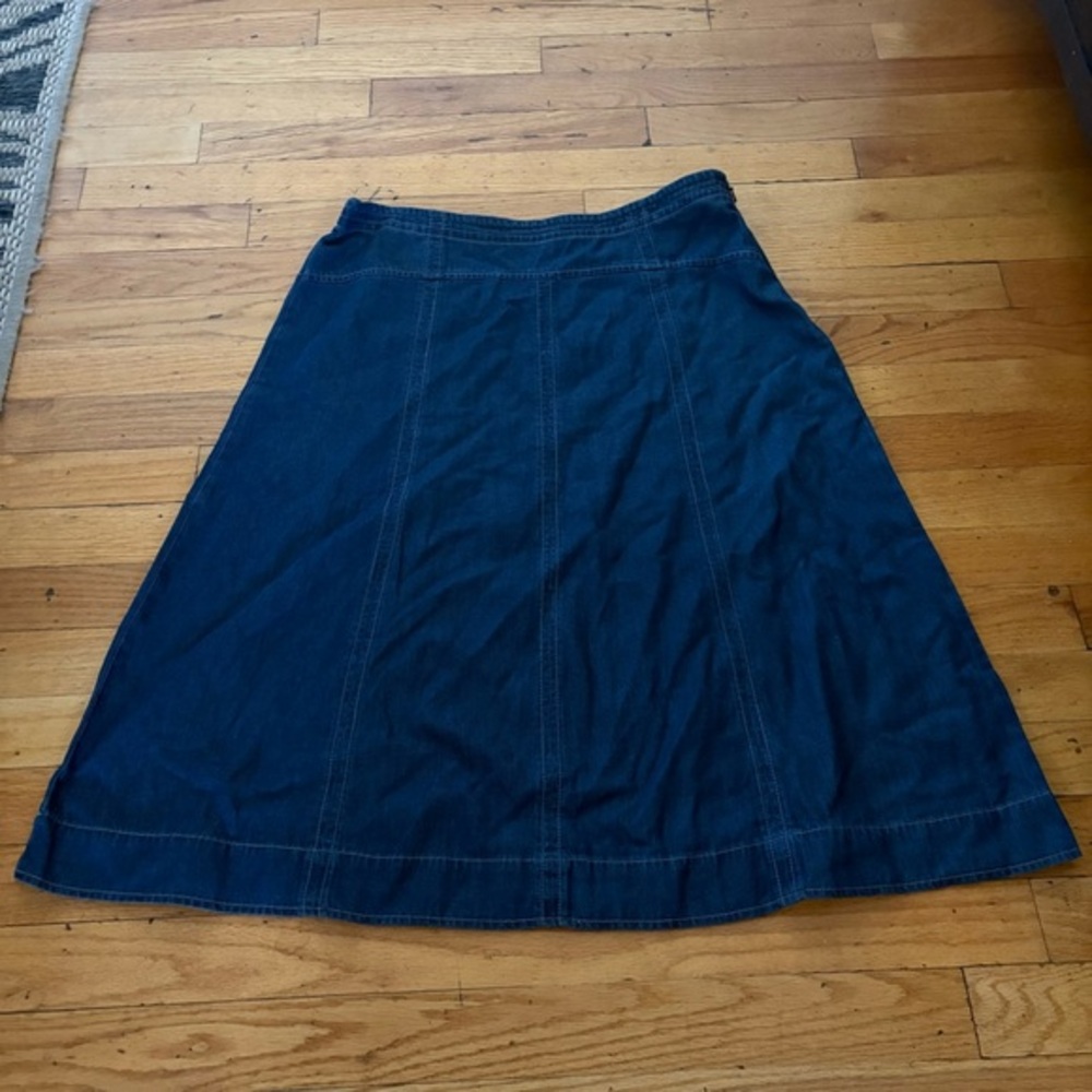 Orvis Dark Demin A-Line Skirt Size 8